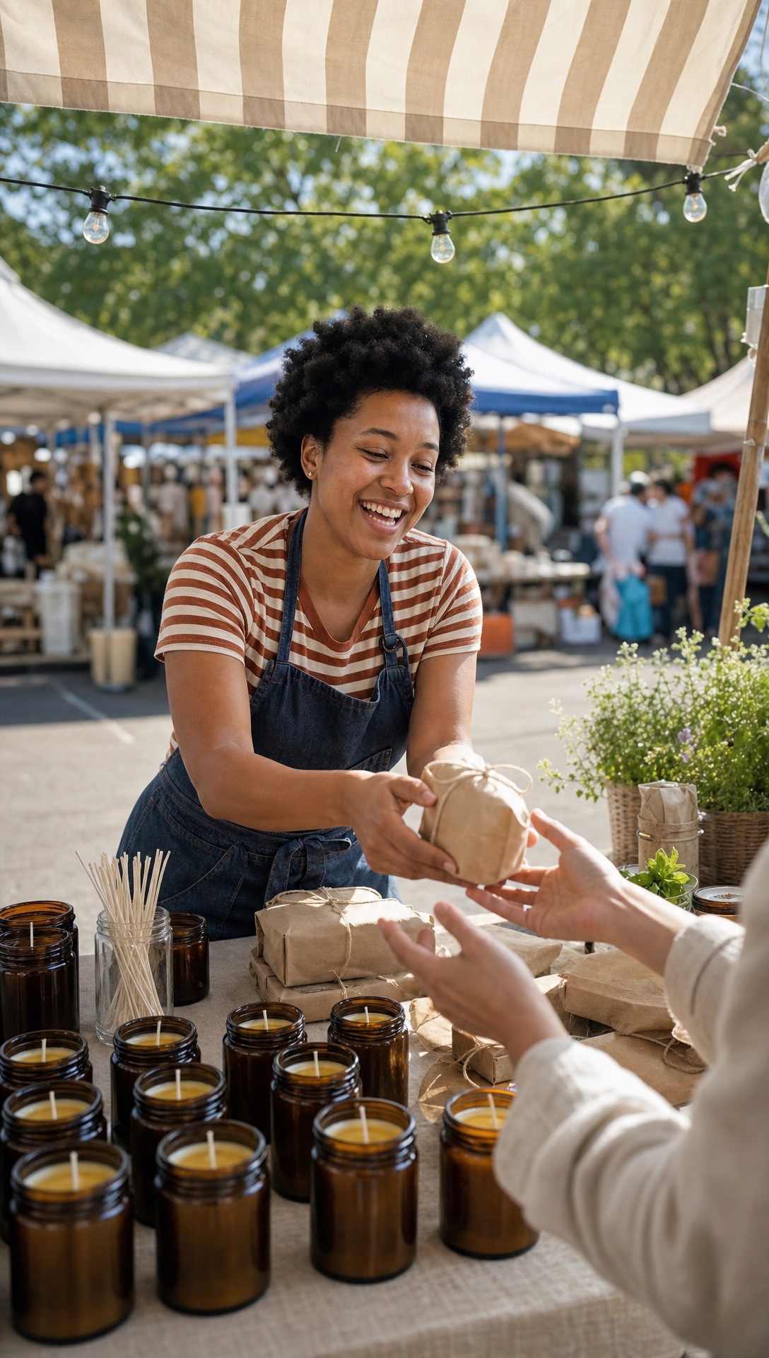 Maker at market